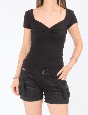Pantaloni scurti Zara, negru