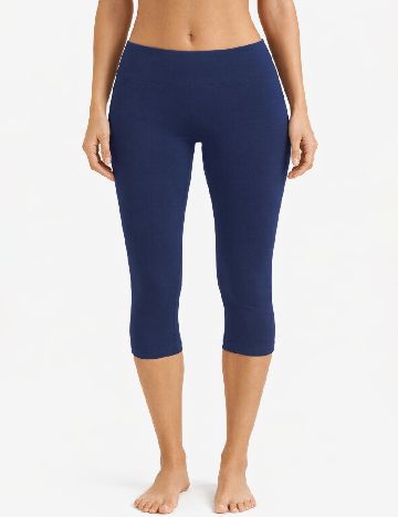 Colanti trei sferturi Pull&Bear, albastru