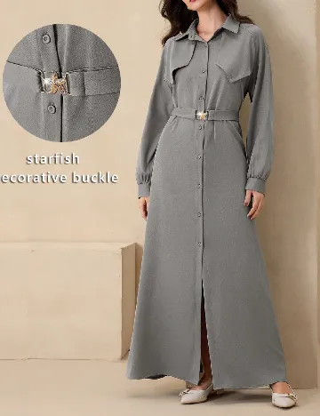 Rochie lunga SHEIN, gri