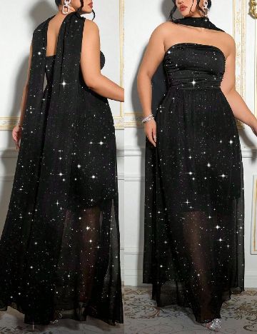 Rochie lunga SHEIN CURVE, negru