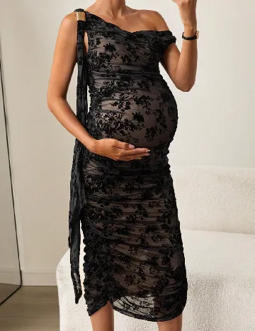 Rochie medie SHEIN Maternity, negru