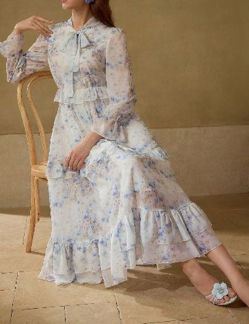 Rochie medie SHEIN, floral print