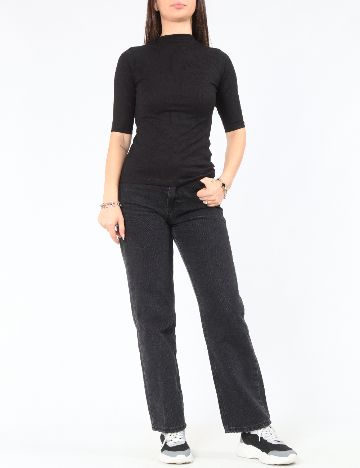 Bluza Pull&Bear, negru