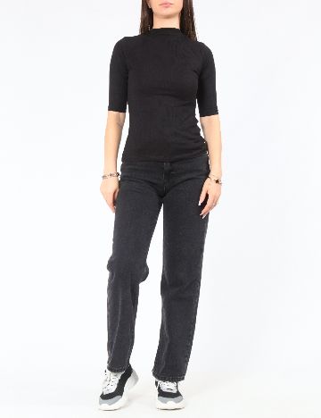 Bluza Pull&Bear, negru