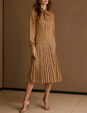 Rochie medie MOTF, maro
