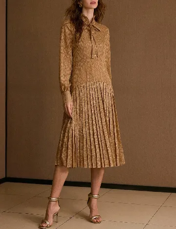 Rochie medie MOTF, maro