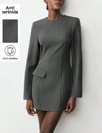 Rochie scurta SHEIN, gri