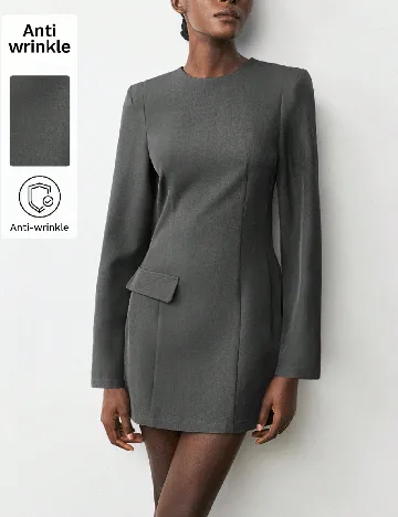 Rochie scurta SHEIN, gri