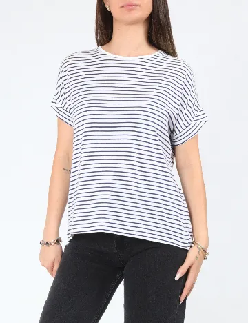 Tricou Oysho, alb/albastru