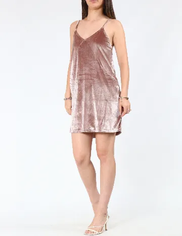 Rochie scurta Pull&Bear, roz pudra inchis