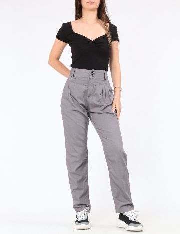Pantaloni Bershka, gri