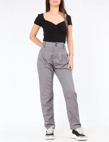 Pantaloni Bershka, gri