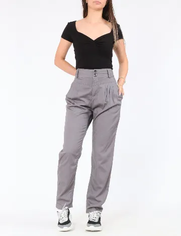 Pantaloni Bershka, gri