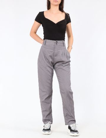 Pantaloni Bershka, gri