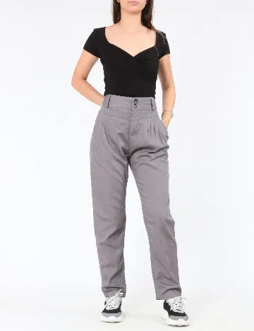 Pantaloni Bershka, gri