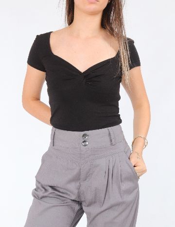 Pantaloni Bershka, gri
