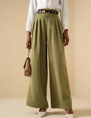 Pantaloni SHEIN, verde