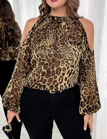 Bluza SHEIN CURVE, animal print