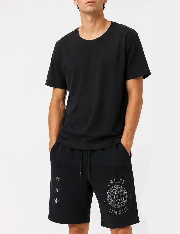 Pantaloni scurti ASOS, negru