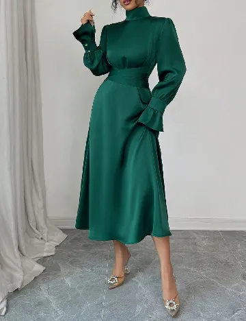 Rochie medie SHEIN, verde inchis