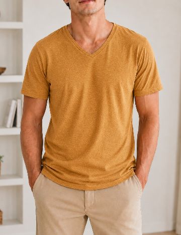 Tricou Pull&Bear, maro