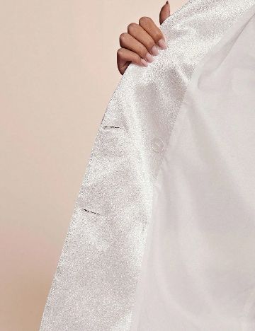 Sacou Oversize SHEIN, alb