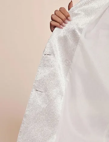 Sacou Oversize SHEIN, alb