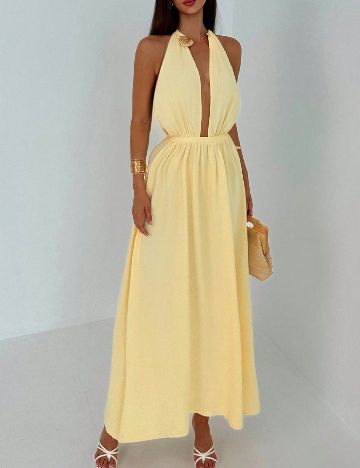 Rochie medie SHEIN, galben