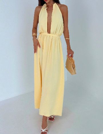 Rochie medie SHEIN, galben