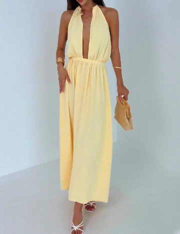 Rochie medie SHEIN, galben