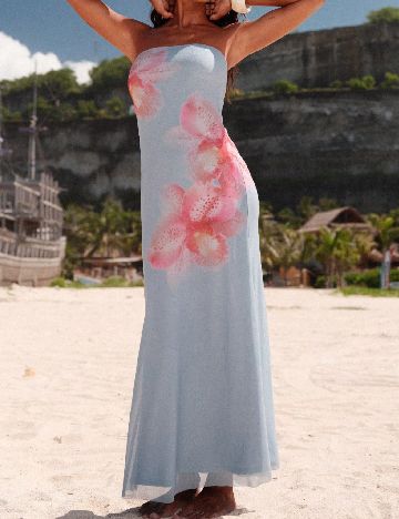 Rochie lunga SHEIN, albastru