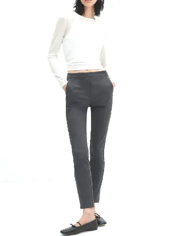 Pantaloni Mango, gri