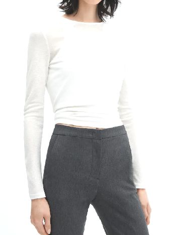 Pantaloni Mango, gri