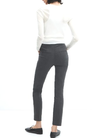 Pantaloni Mango, gri