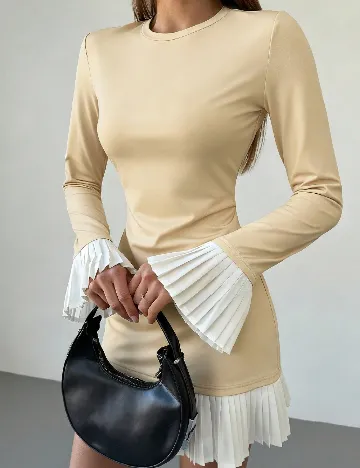 Rochie scurta SHEIN, crem