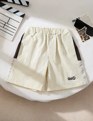 Pantaloni scurti Shein Kids, ecru