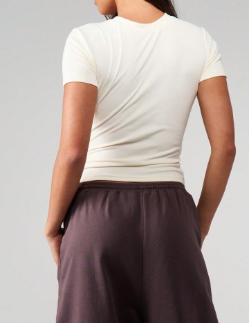 Tricou Missguided, crem