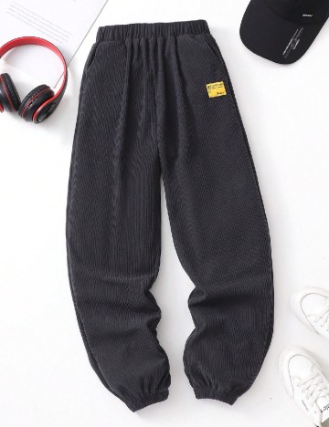 Pantaloni Shein Kids, bleumarin