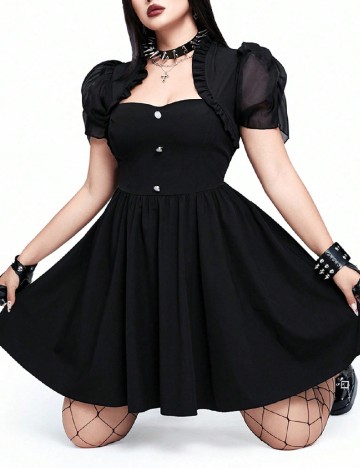 Rochie scurta SHEIN CURVE, negru