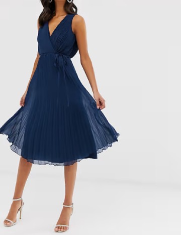 Rochie medie ASOS, bleumarin