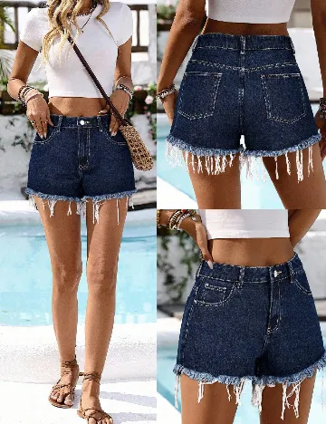 Pantaloni scurti SHEIN, bleumarin