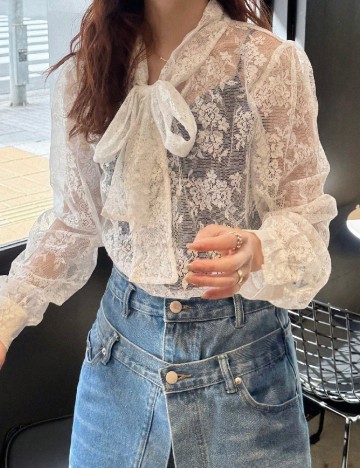 Bluza Friful, alb