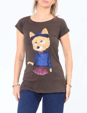 Tricou Pull&Bear, maro
