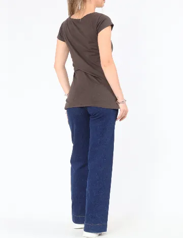 Tricou Pull&Bear, maro