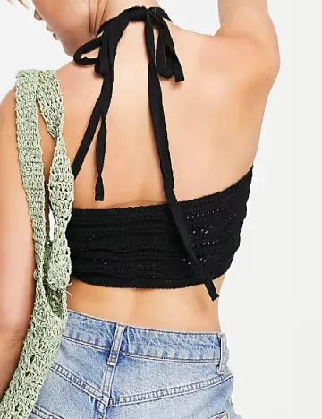 Top Miss Selfridge, negru