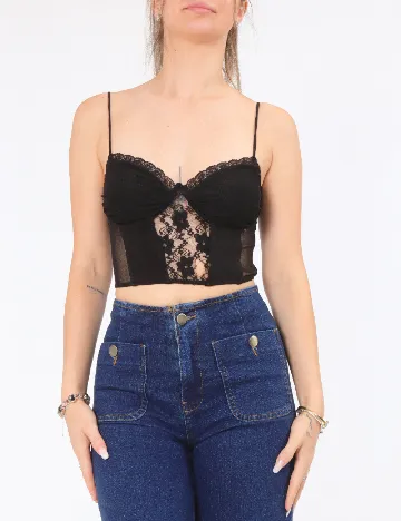 Top Pull&Bear, negru