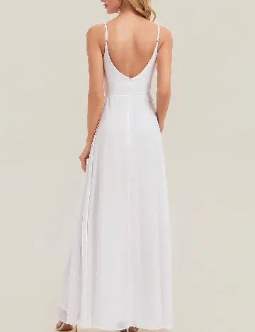Rochie lunga Ever-Pretty, alb