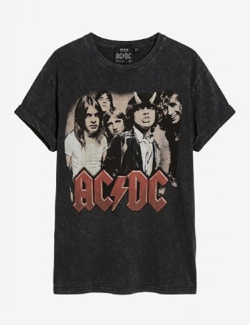 Tricou Oversize Bershka, gri inchis