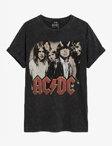 Tricou Oversize Bershka, gri inchis