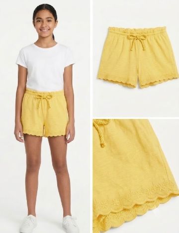 Pantaloni scurti Zara, galben